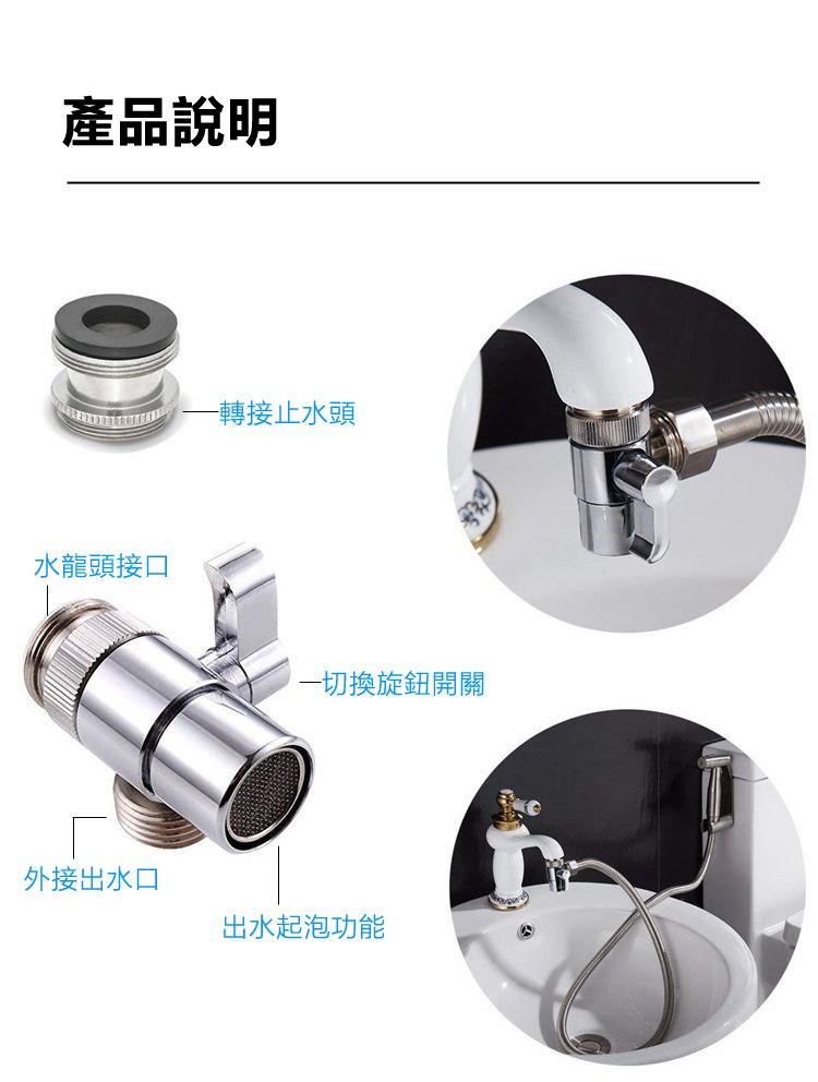 三通閥門合金水龍頭水嘴分水閥淨水器4分分水器- PChome 24h購物