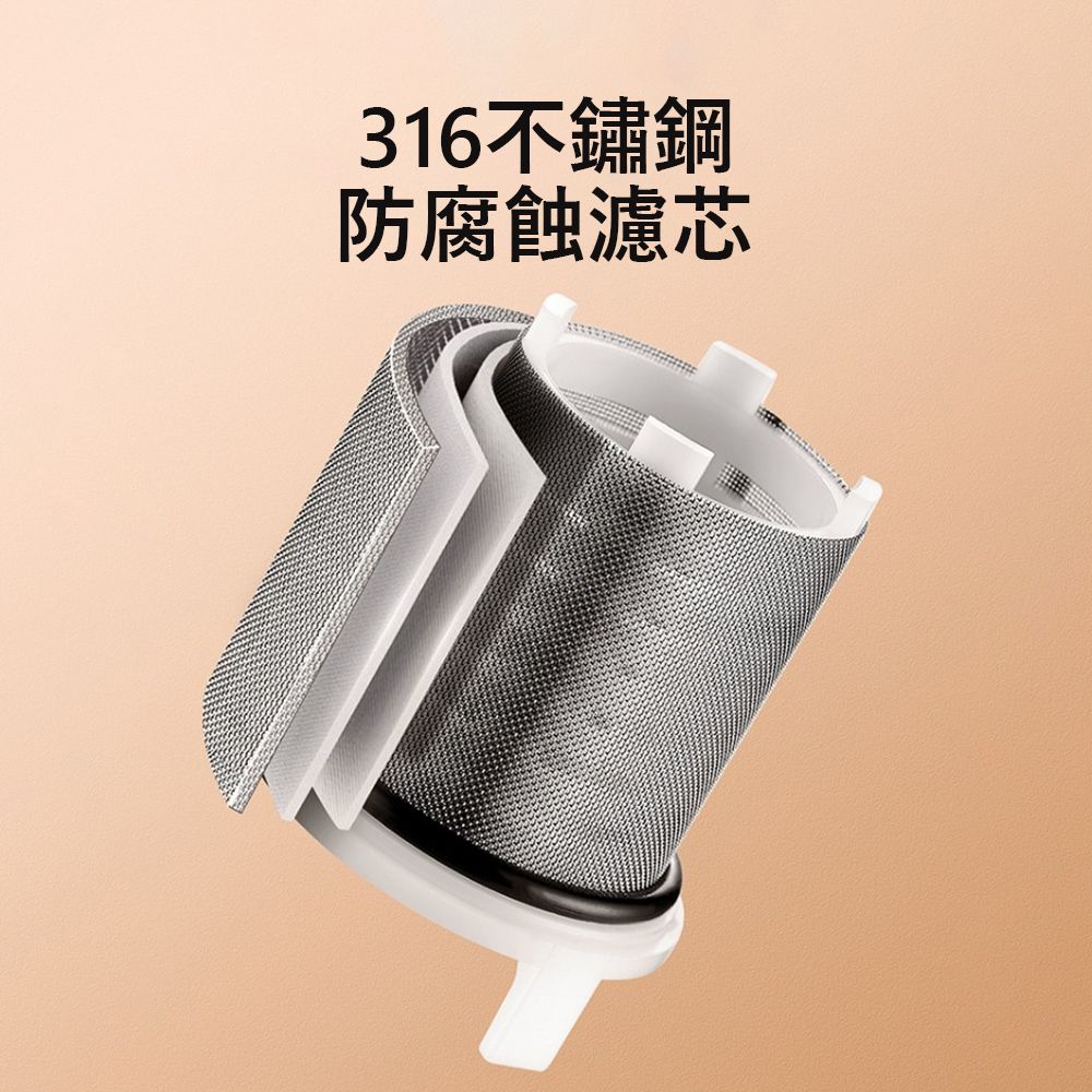 Kyhome 萬向水龍頭防濺過濾器 家用自來水淨水器 廚房龍頭延伸濾水器 -三檔短款(316濾芯) 【通用安裝】-銀色