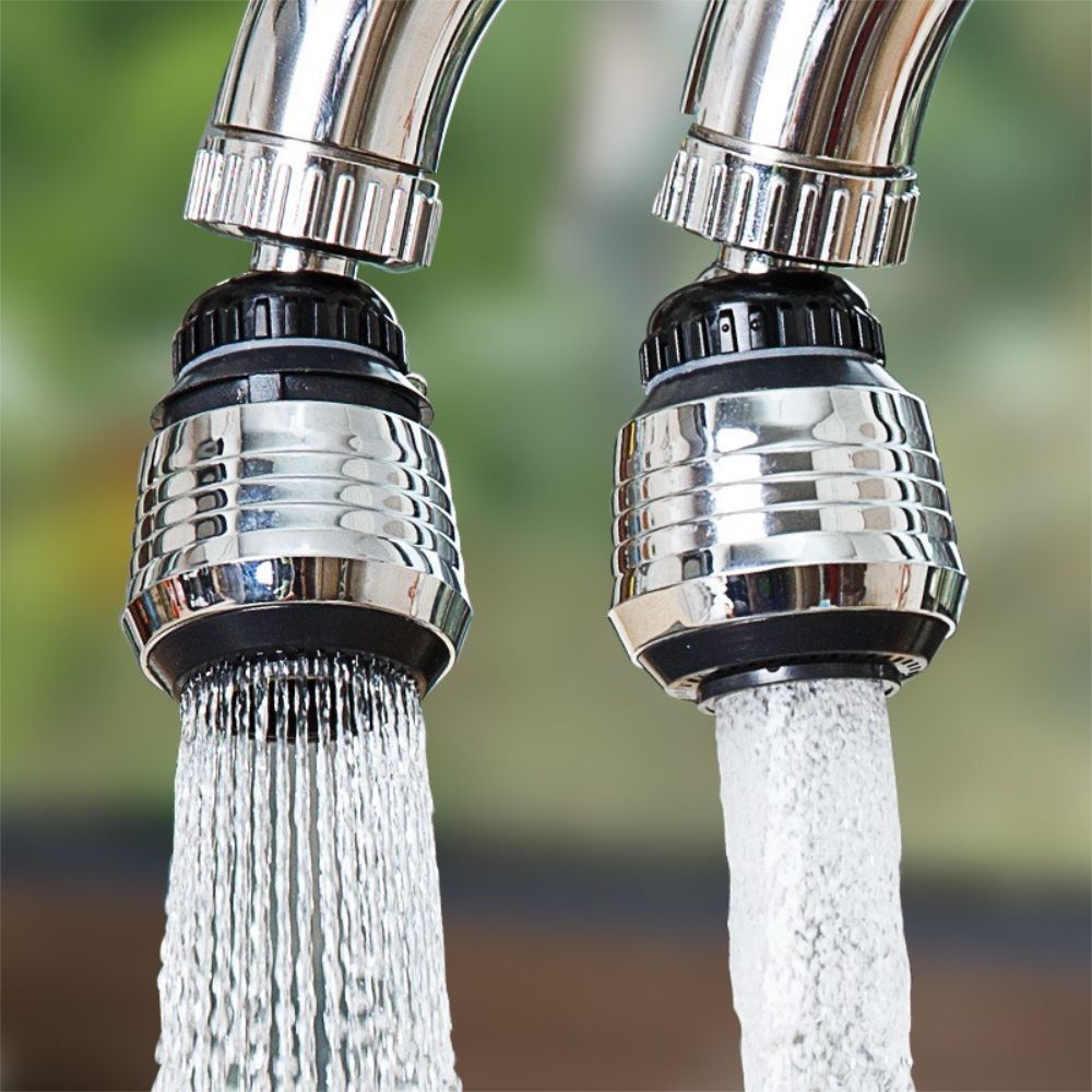 茉家 雙模式出水全方位調節水龍頭起泡器-短款1入