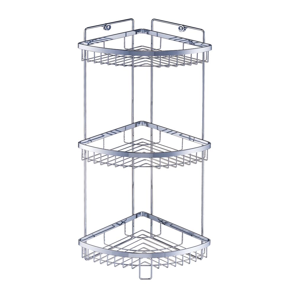 BACHOR  304不鏽鋼衛浴配件-角落置物架 L260*D260*H685mm