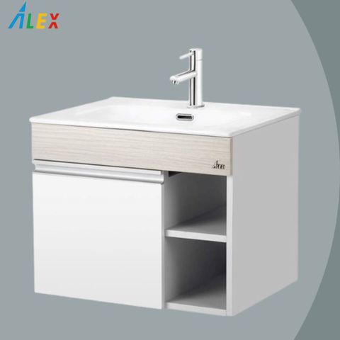 ALEX 【 電光】簡約時尚掛式浴櫃組 ALT6321-LT5120W  (不含龍頭)防水PVC發泡材質