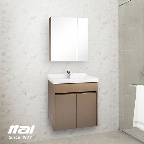 【ITAI 一太】台灣製造- 低調奢華璀璨金色 60cm鏡櫃、浴櫃組(不含龍頭)
