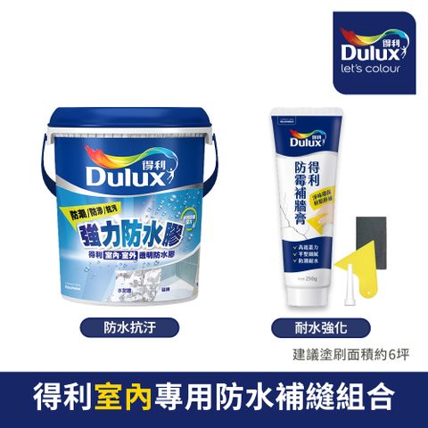 Dulux 得利塗料 A795強力防水膠(1加侖)+A888防霉補牆膏