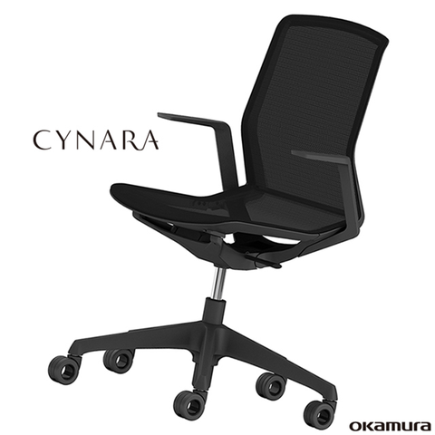 【日本OKAMURA】CYNARA人體工學概念椅(黑色)