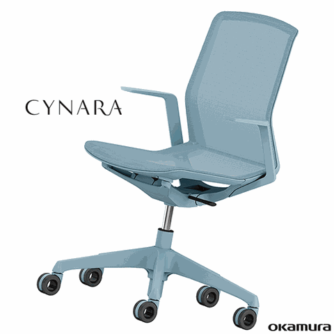 OKAMURA CYNARA人體工學概念椅(藍色)