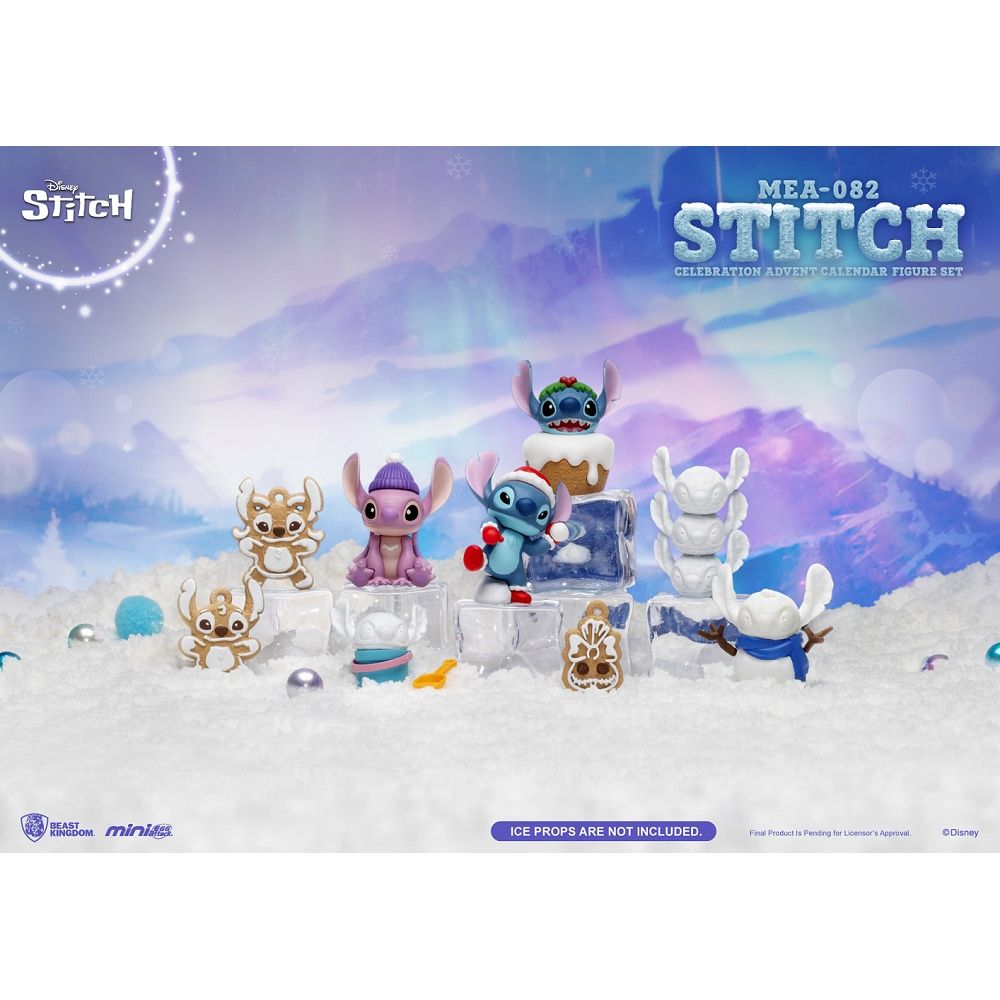 KINGDOMMEA-082STITCHCELEBRATION ADVENT CALENDAR FIGURE SETICE PROPS ARE NOT INCLUDEDFinal Product  Pending for Licensors Approval.Disney