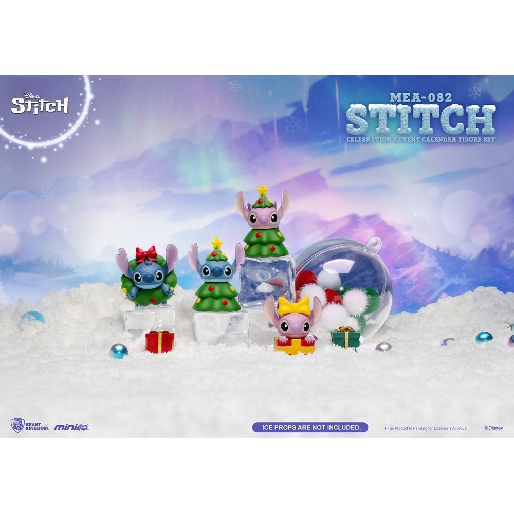 MEA-082STITCHCELEBRATION ADVENT CALENDAR FIGURE SETKINGDOM ICE PROPS ARE NOT INCLUDEDFinal Product  Pending for Licensors Approval.Disney