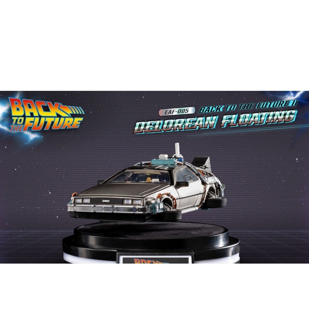 BACKEAF-005 BACK TO THE FUTURE DELOREAN FLOATING