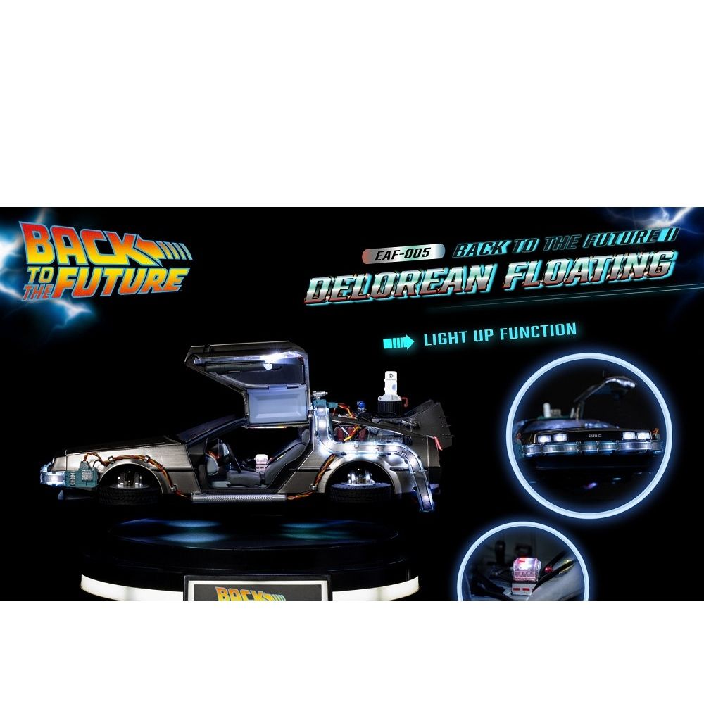 BACK EAF-005BACK TO THE FUTURE DELOREAN FLOATINGLIGHT UP FUNCTION