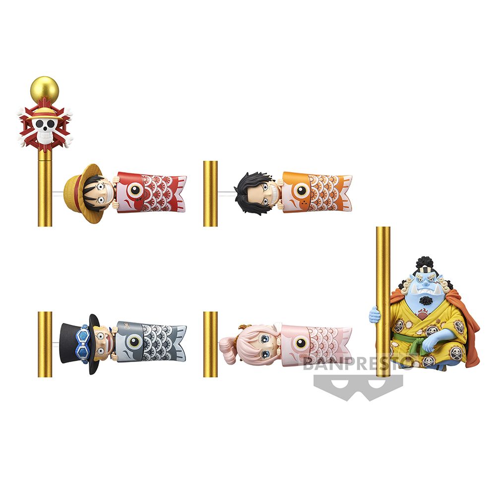 BANDAI 萬代 代理版   景品 WCF 航海王 海賊王 ONE PIECE 鯉魚旗 一套五款