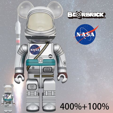 庫柏力克熊 Be@rbrick 太空人 PROJECT MERCURY ASTRONAUT NASA 500%