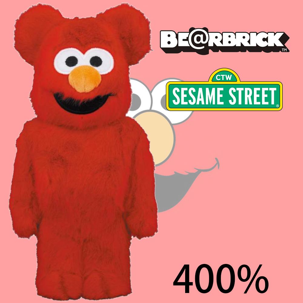 庫柏力克熊Be@rbrick ELMO 2.0 sesame street 1000% - PChome