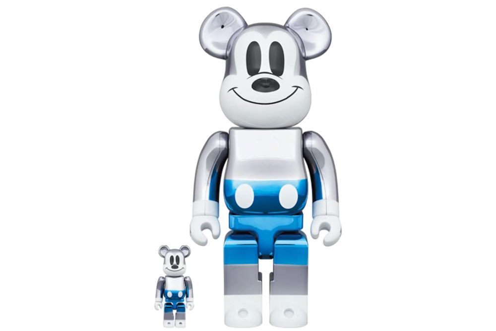 BE@RBRICK fragmentdesign MICKEY MOUSE BLUE Ver.100％ & 400％ 藤原