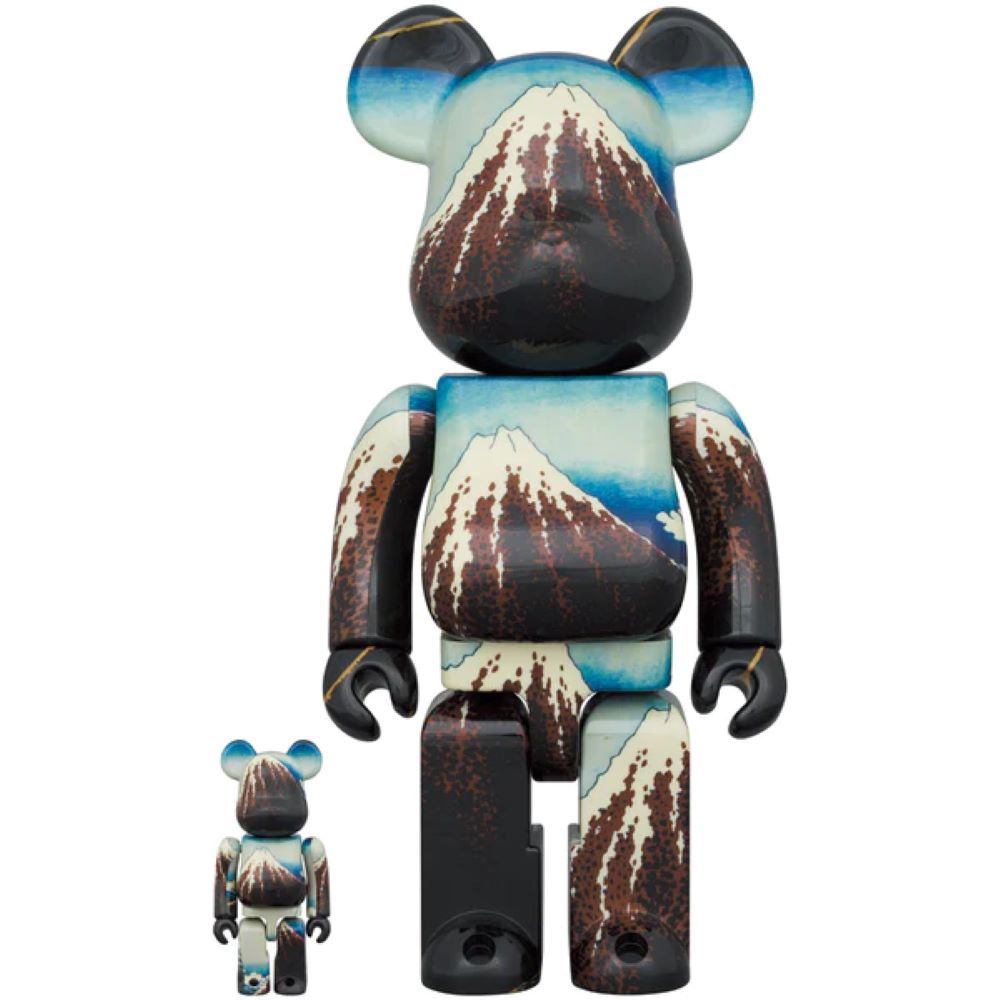 BE@RBRICK 葛飾北齋《富士山三十六景山下白雨》100% & 400% - PChome