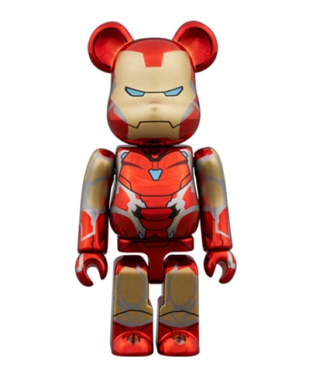 BE@RBRICK IRON MAN MARK 85 CHROME Ver. 100％ & 400％ - PChome 24h購物