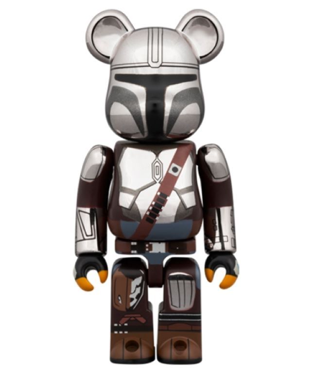 Be@rbrick 庫柏力克熊  THE MANDALORIAN CHROME Ver. 100 & 400