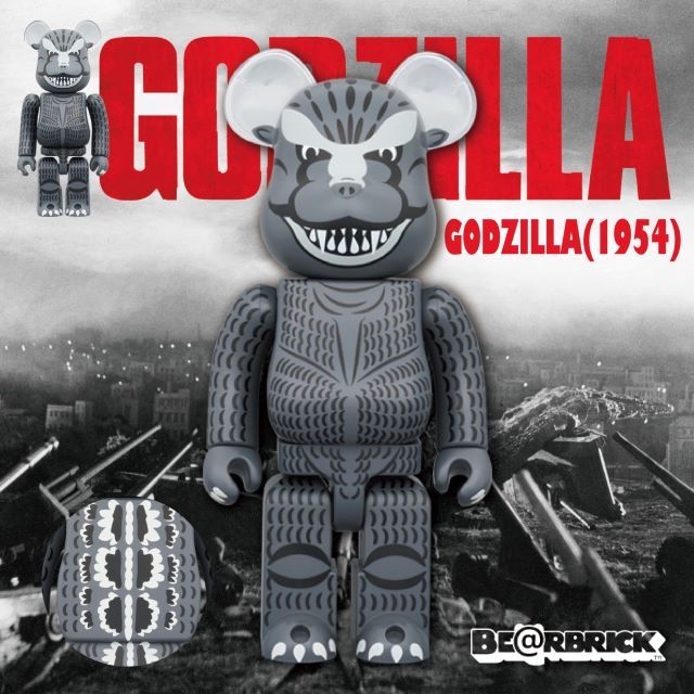 BE@RBRICK GODZILLA(1954) 哥吉拉1954 100% & 400% - PChome 24h購物