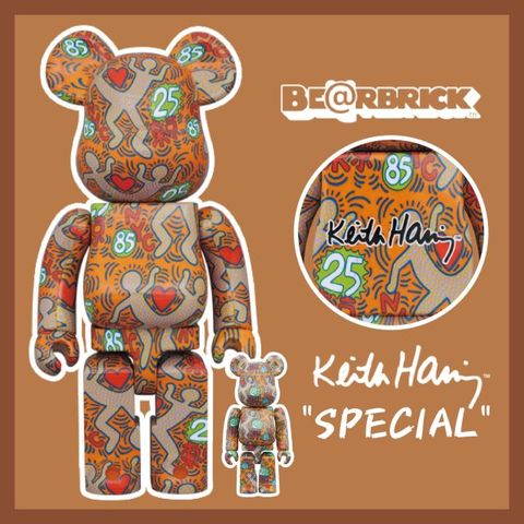 BE@RBRICK KEITH HARING SPECIAL 100% &amp; 400%