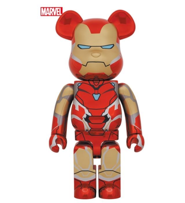 Be@rbrick 庫柏力克熊  IRON MAN MARK 85 CHROME Ver. 1000