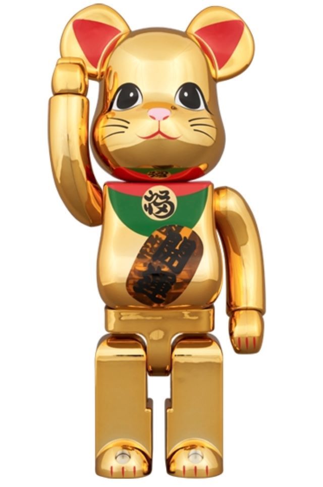  BE@RBRICK 招財猫 開運 金發光 400