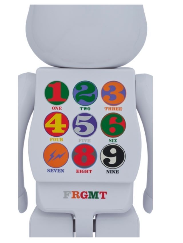 BE@RBRICK ROBERT INDIANA fragmentdesign 藤元浩1000 白色