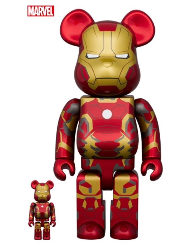  BE@RBRICK IRON MAN MARK 43 鋼鐵人馬克43 100 & 400%