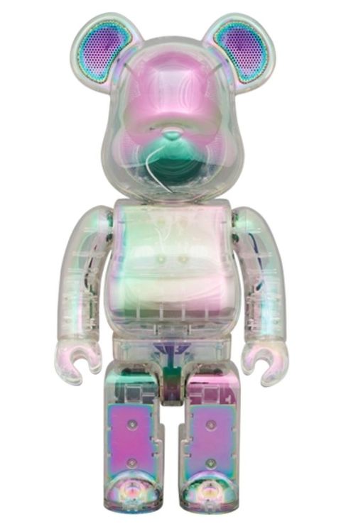 Be@rbrick 庫柏力克熊 RINARO藍芽喇叭熊 二代 透明炫彩