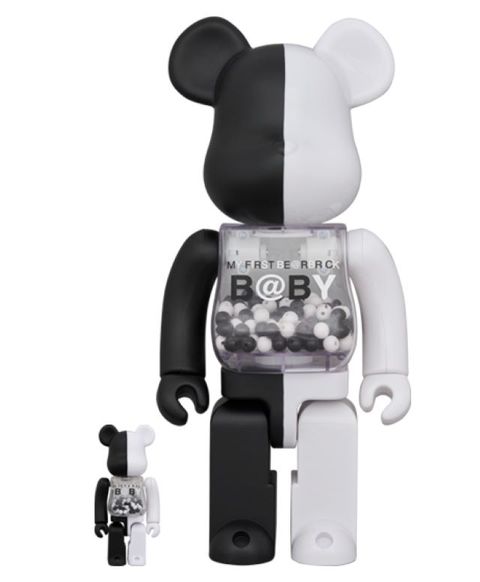 MY FIRST BE@RBRICK BLACK & WHITE Ver. 100％ & 400％ 黑白 透明