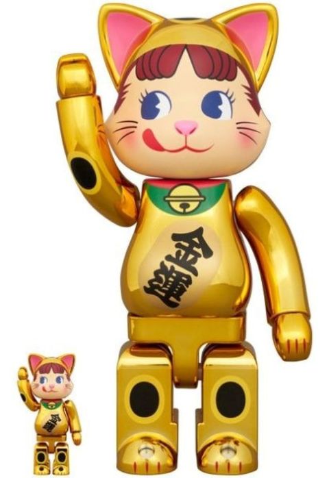 Be@rbrick 庫柏力克熊 NY@BRICK 不二家 奶妹 招財貓 金運100％ & 400％