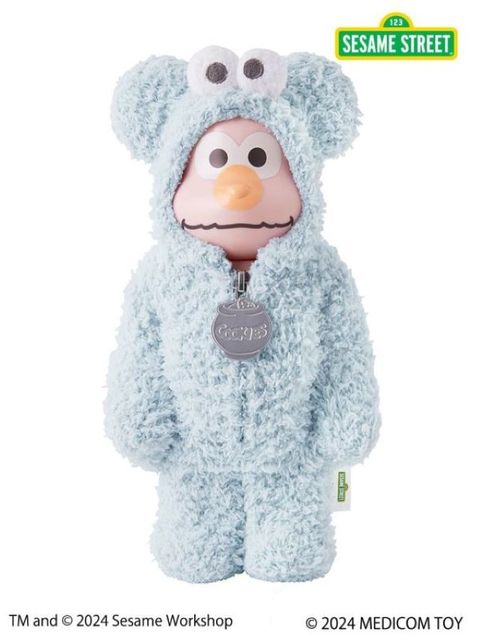 Be@rbrick 庫柏力克熊 BE@RBRICK × SESAME STREET × GELATO PIQUE 400% 莫蘭迪色 芝麻街