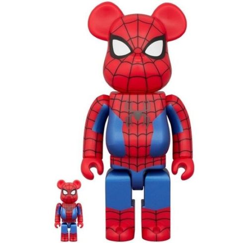 Be@rbrick 庫柏力克熊 BE@RBRICK 庫柏力克熊 蜘蛛人 100％ & 400％