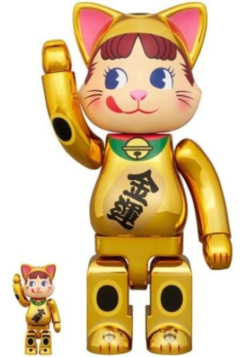 Be@rbrick 庫柏力克熊 NY@BRICK 招き猫 不二家 奶妹 招財 100％ & 400％