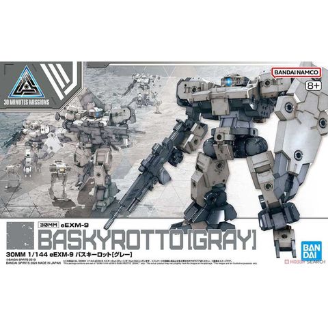 BANDAI 萬代 代理版 組裝模型輕作戰 30MM 1/144 eEXM-9 巴斯其洛托[灰色]