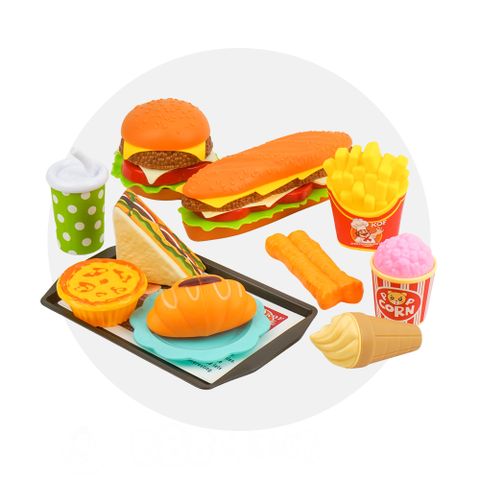 18件美式速食漢堡潛艇堡家家酒模型組(1004)