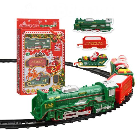 電動聖誕老公公軌道小火車(3節式/直徑44公分)(3311)