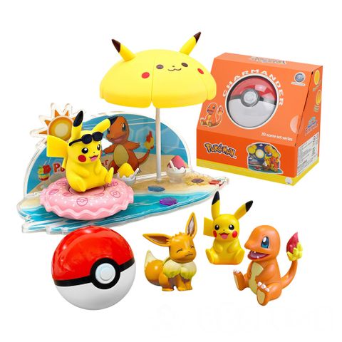 Pokemon寶可夢精靈球公仔場景(大顆)(正版授權)