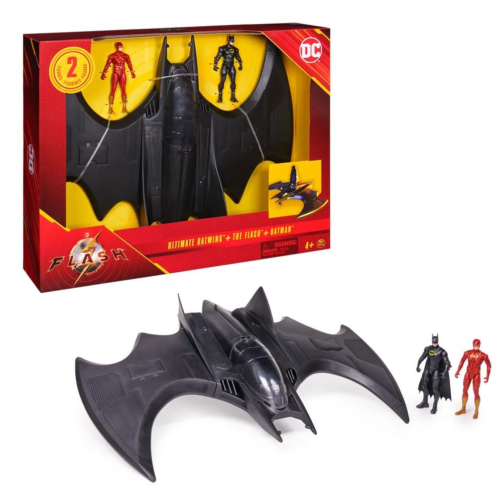 DC 漫畫》Flash-閃電俠電影4吋雙人與蝙蝠戰機人偶組- PChome 24h購物