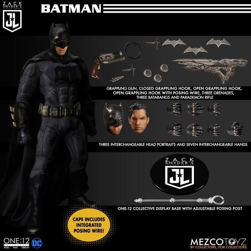  MEZCO TOY ONE:12 COLLECTIVE 查克史奈德之正義聯盟 DC 豪華3入組