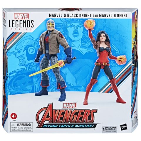 Hasbro 孩之寶 漫威 MARVEL 復仇者聯盟 60週年 6吋傳奇人物 黑騎士 & 瑟西 BLACK KNIGHT & SERSI