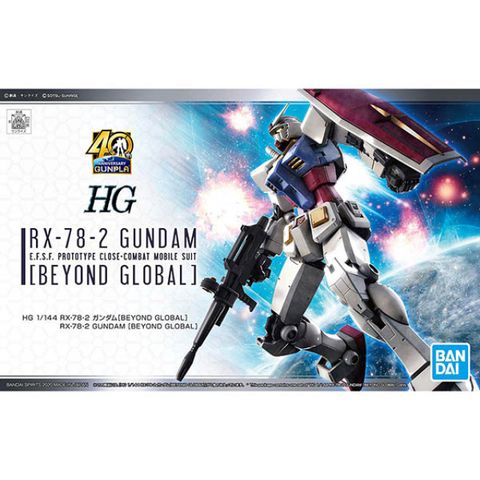 BANDAI 萬代 組裝模型 HG 1/144 RX-78-02 40th 初鋼 BEYOND GLOBAL