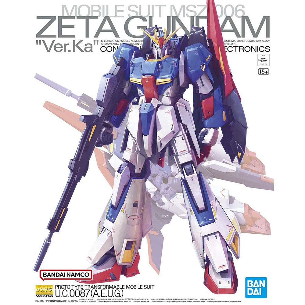 BANDAI 萬代 代理版 組裝模型 MG 1/100 機動戰士鋼彈 Z鋼彈 Ver.Ka