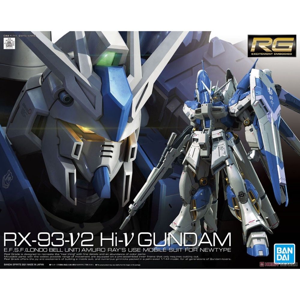 代理版萬代BANDAI 組裝模型RG 1/144 #36 Hi-ν鋼彈- PChome 24h購物