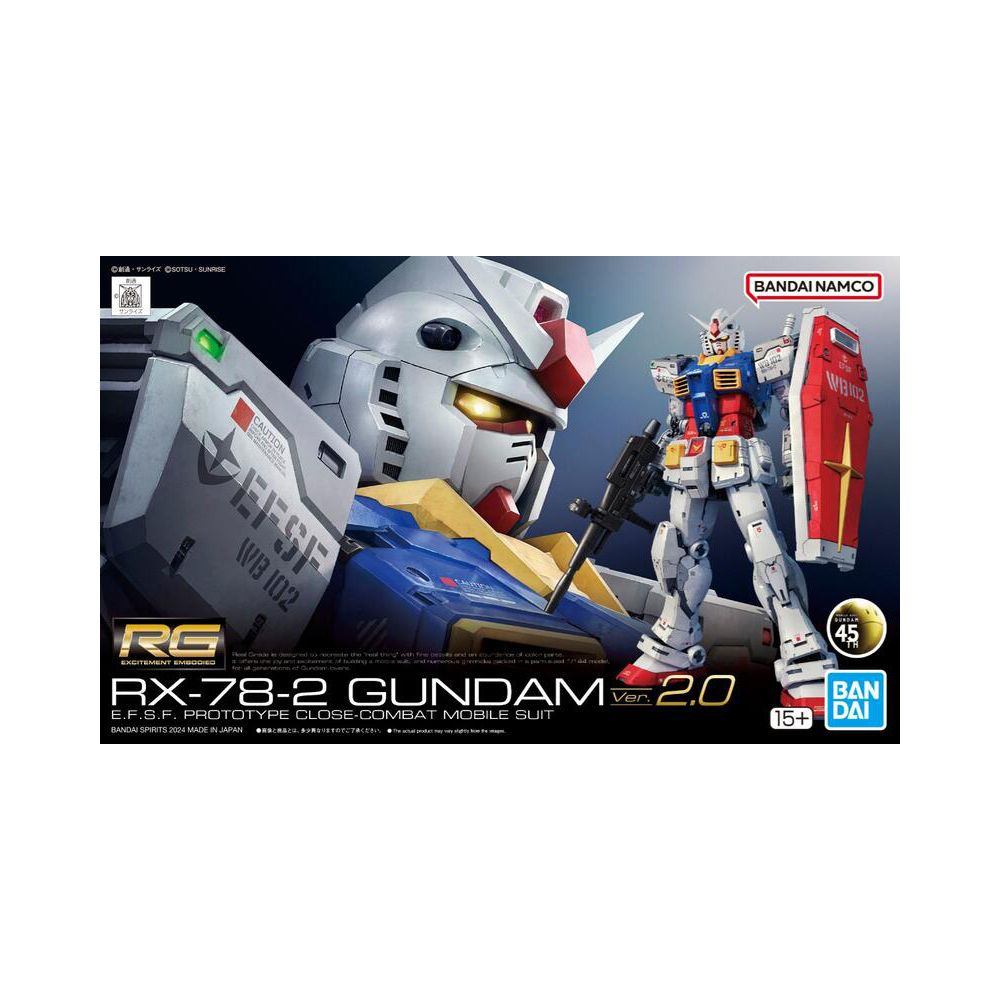 BANDAI 萬代 萬代 RG 1/144 RX-78-2 初鋼 2.0 5067155