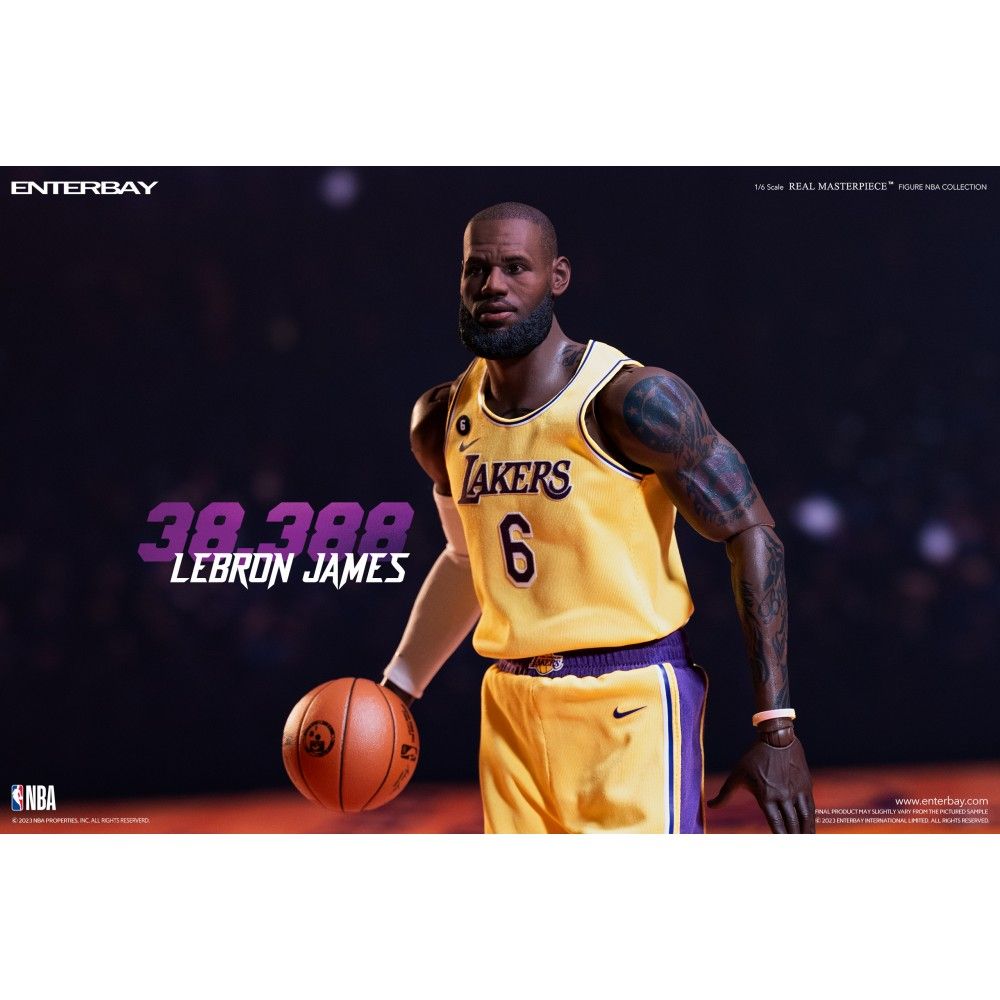  ENTERBAY: 1/6 NBA 雷霸龍詹姆士LEBRON JAMES -2023年總得分紀錄版 (雙素體)