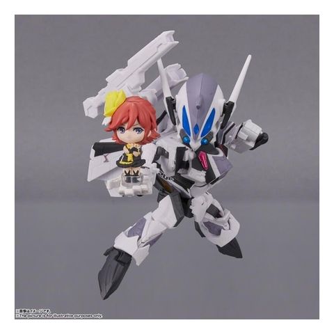 BANDAI 萬代 代理版   TINY SESSION 超時空要塞 VF-31J齊格菲 (梅薩伊雷菲爾特機)&要