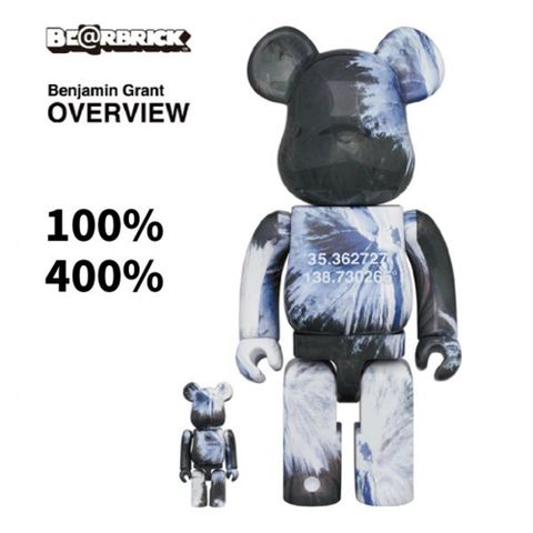 Medicom 麥迪康 Be@rbrick  Toy Bearbrick Benjamin Grant 「OVERVIEW」FUJI 100% & 400% 富士山