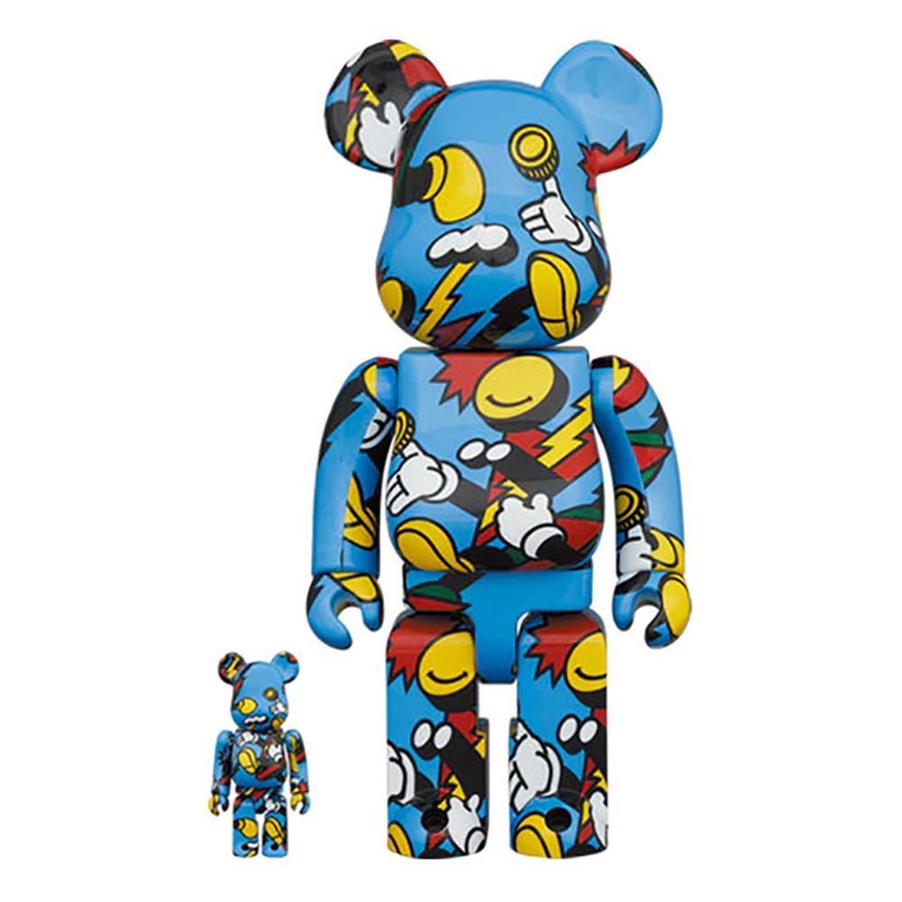 Medicom 麥迪康  Toy Bearbrick Be@rbrick 400% Grafflex Mickey 米奇 藍色