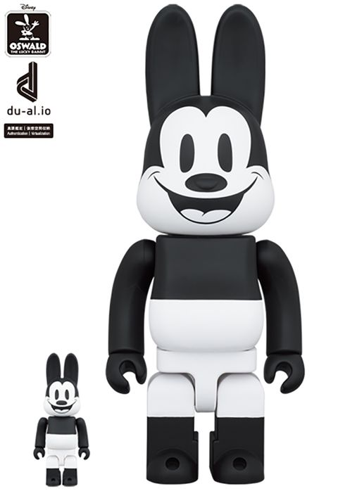 Medicom 麥迪康 Toy Be@rbrick Oswald The Lucky Rabbit 100%+400%