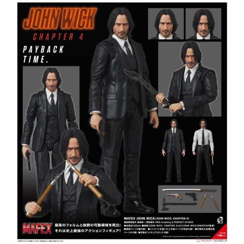 MEDICOM TOY MAFEX 捍衛任務4 約翰維克 JOHN WICK 可動人偶