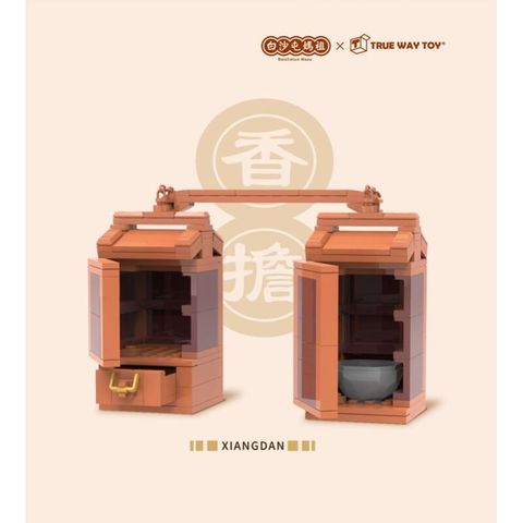 TRUE WAY TOY 楚崴 X 廟宇文化 廟宇系列積木 白沙屯 媽祖 拱天宮 香擔 積木組